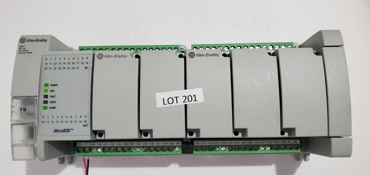 Allen Bradley Micro 830 2080-LC30-48QVB PLC - AUTOMATION & CONTROLS Allen Bradley Micro 830 2080-LC30-48QVB PLC - AUTOMATION & CONTROLS