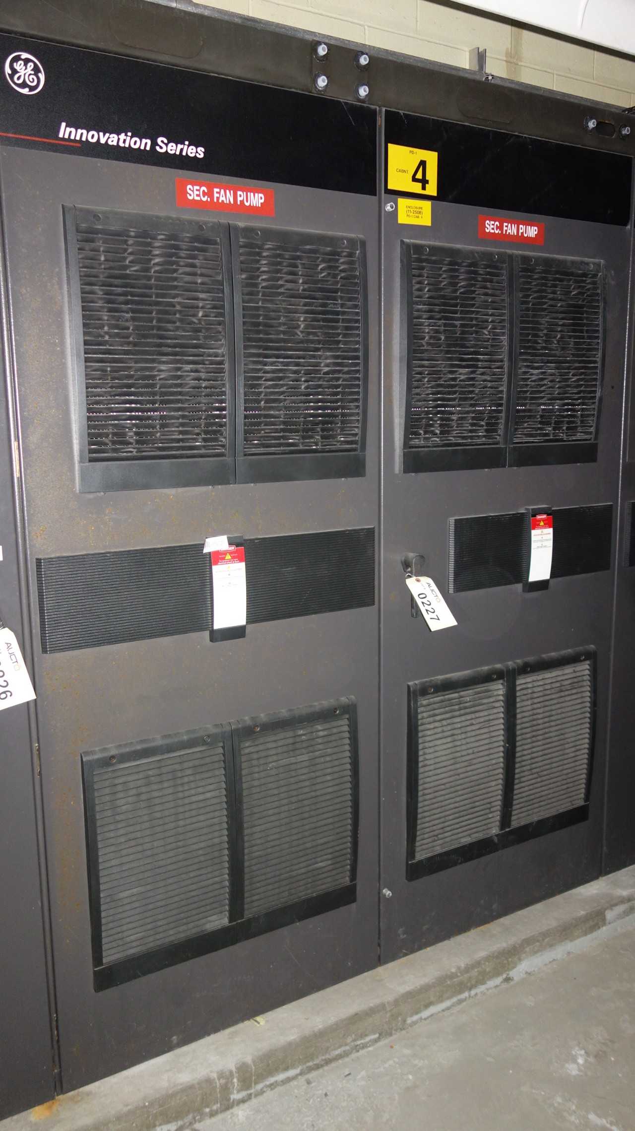 GE INNOVATION 3VVRJ607PR001 LV AC DRIVE CABINET 11-2508 - MOTOR DRIVES