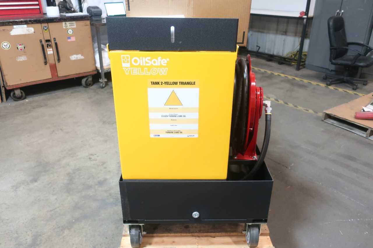OILSAFE YELLOW ADVANCED FLUID HANDLING CART - ROLLING CARTS