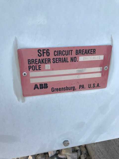 ABB SF6 Breaker - CIRCUIT BREAKERS