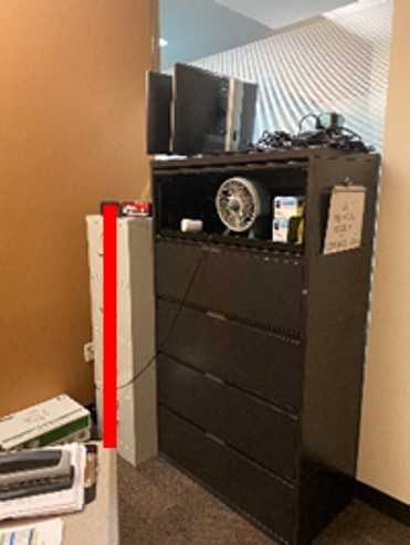 (1) 5-Drawer File Cabinet - TOOL STORAGE