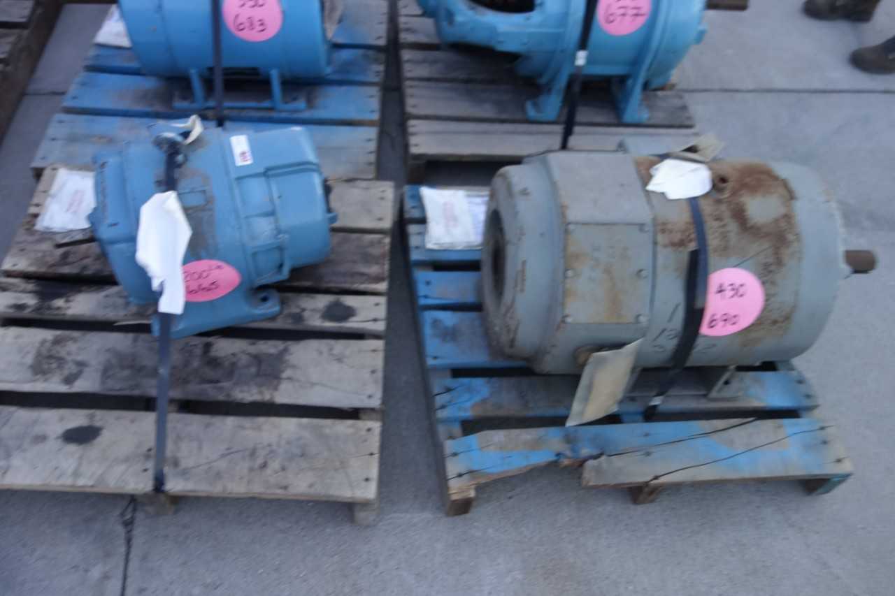 LOT OF 9 ASSORTED ELECTRICAL MOTORS - ELECTRIC MOTORS