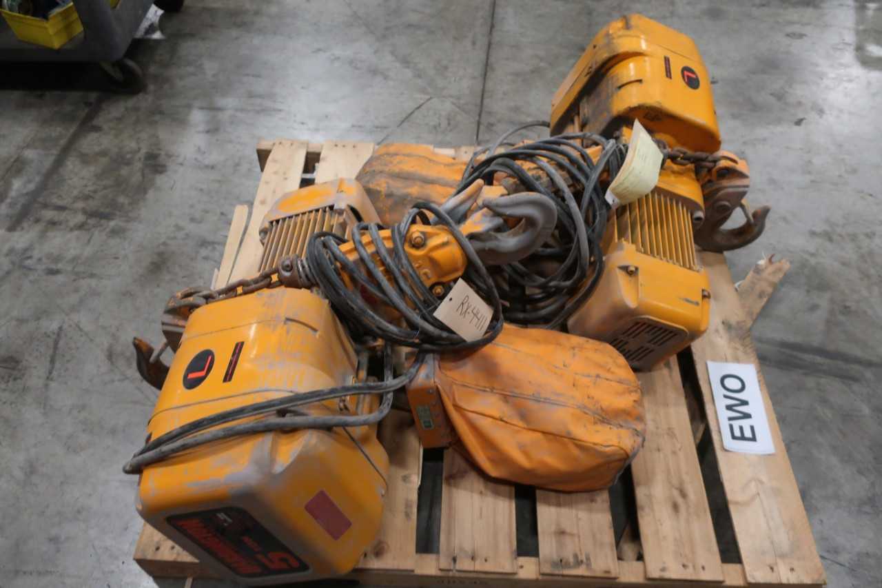 LOT OF 2 HARRINGTON HOIST 5 TON - LIFTING EQUIPMENT