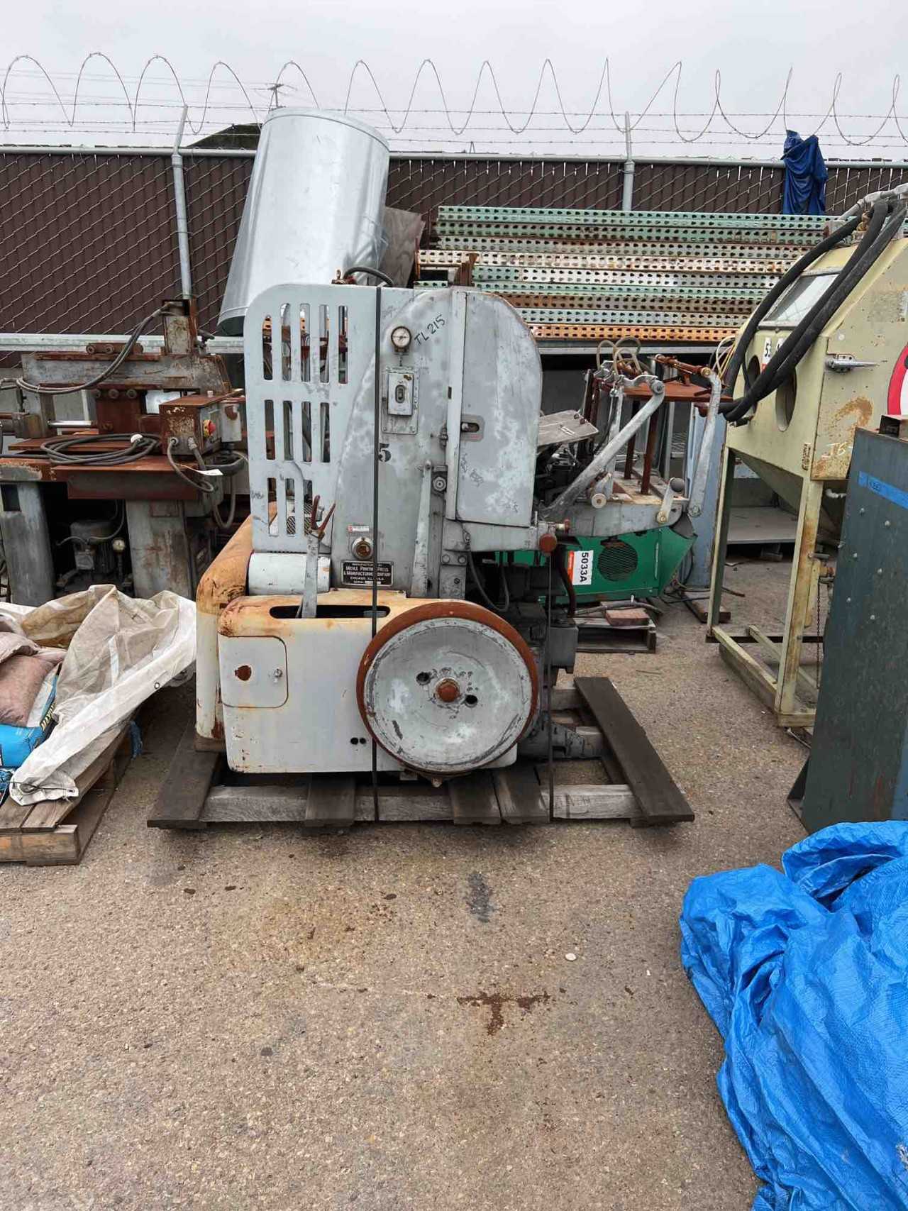 Vintage Miehle Printing Press Machine - Very Rare