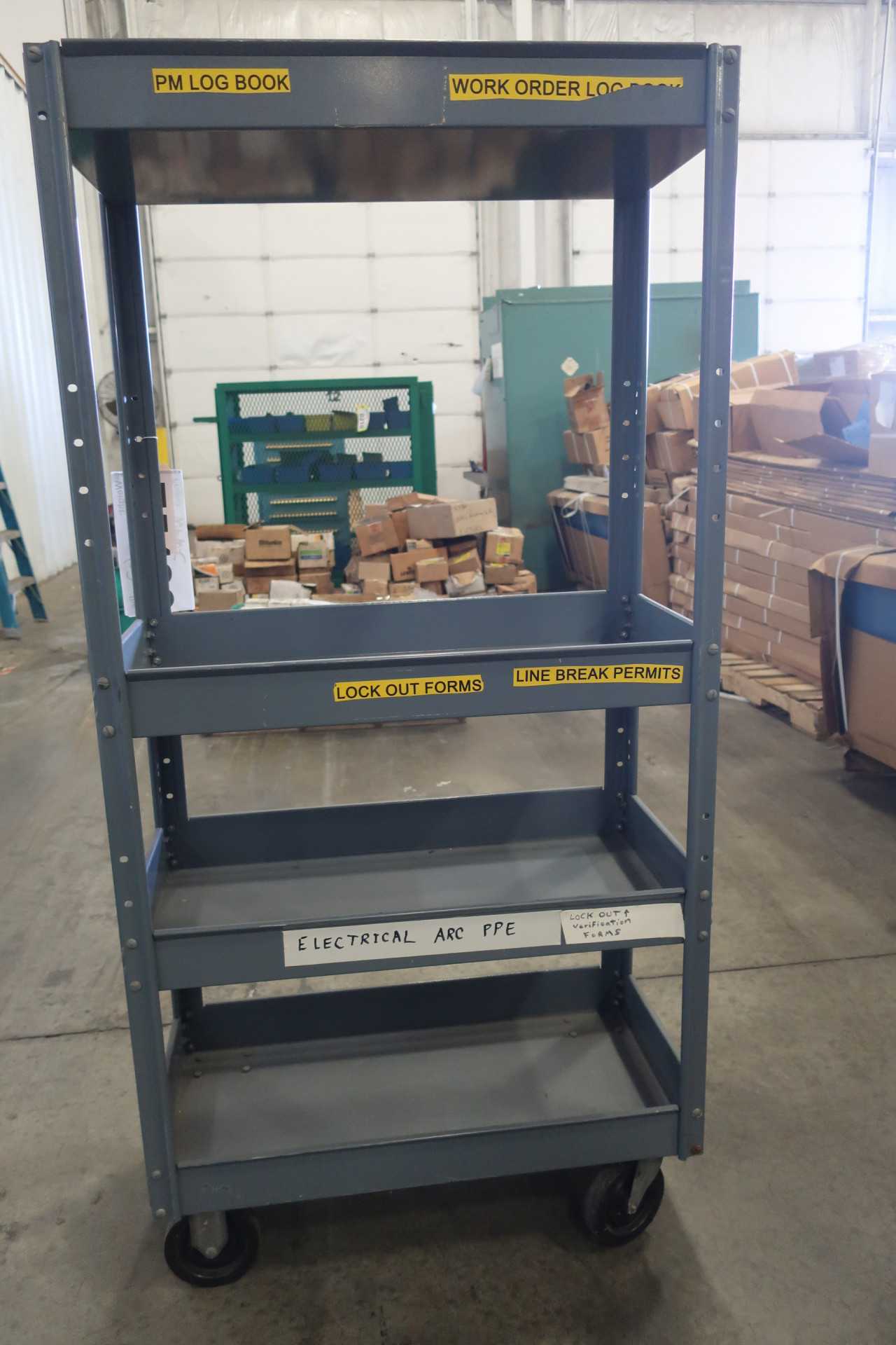 4 SHELF STEEL ROLLING CART - ROLLING CARTS