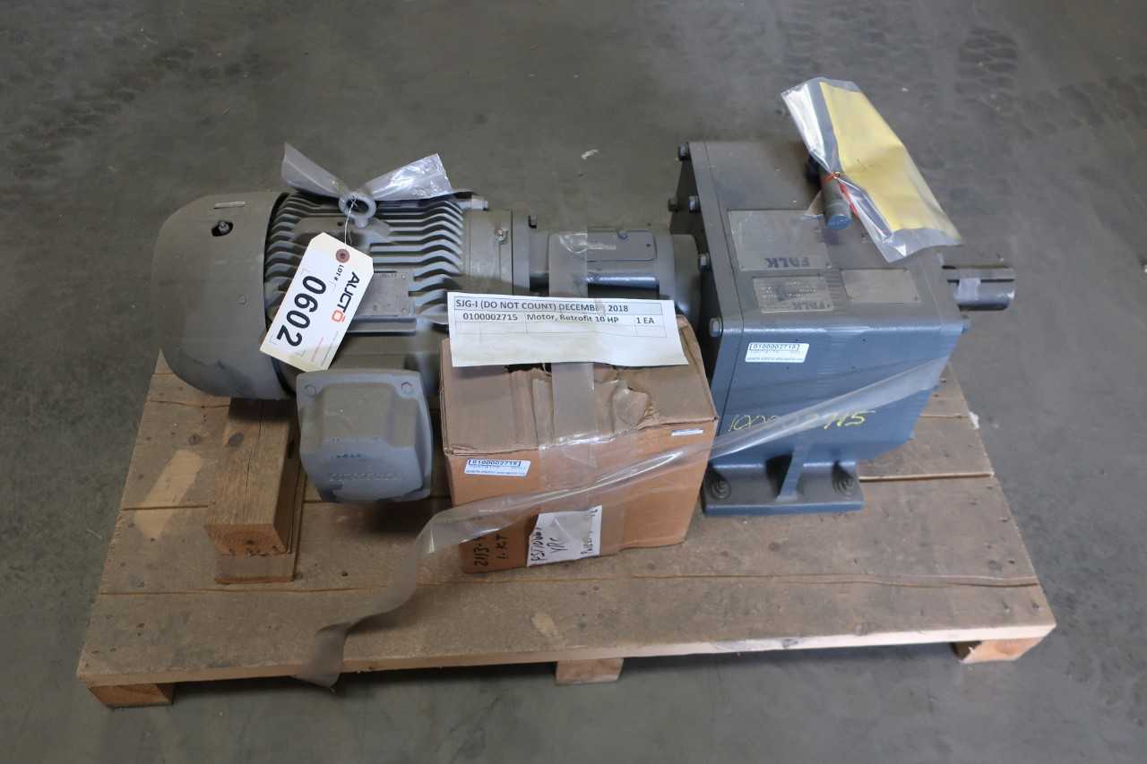 FALK 2050FA2A INLINE GEAR MOTOR 10HP 230/460V-AC - ELECTRIC MOTORS