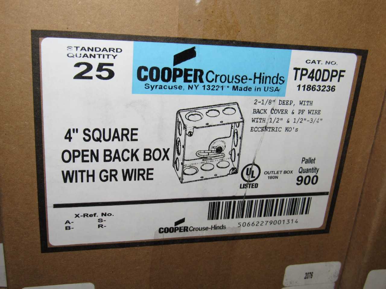 Eaton Outlet Boxes - ELECTRICAL COMPONENTS