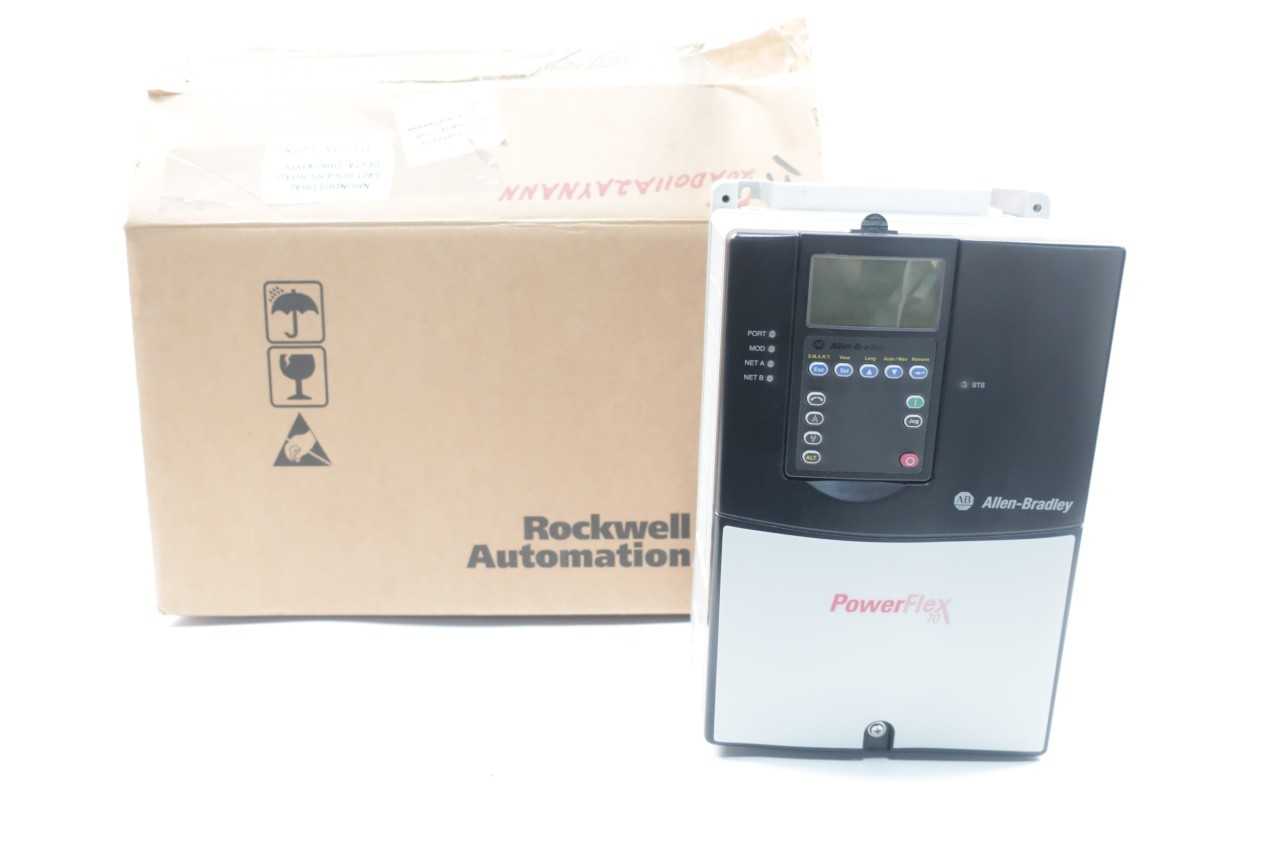 ALLEN BRADLEY 20AD011A2AYNANNN POWERFLEX 70 432-528V-AC 0-400HZ 0-460V-AC 7-1/2HP AC VFD DRIVE - MOTOR DRIVES