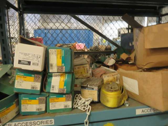Pallet Rack and Contents, nothing that is "Red" on the ground - MISCELLANEOUS