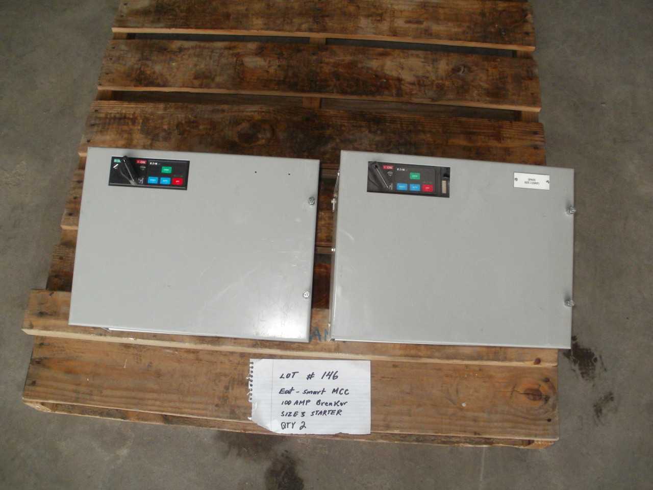 EATON SMART MCC 100 AMPS BREAKERS SIZE3 STARTER (QTY. 2 ) - MOTOR STARTERS