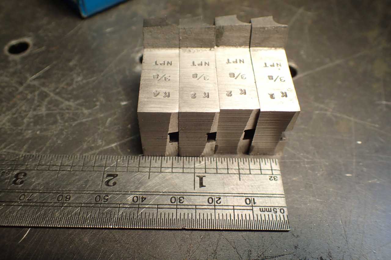 TRW Geometric 1" DS Die Threading Chasers 3/8" NPT Threads Ground Projection - MACHINING ACCESSORIES & TOOLING