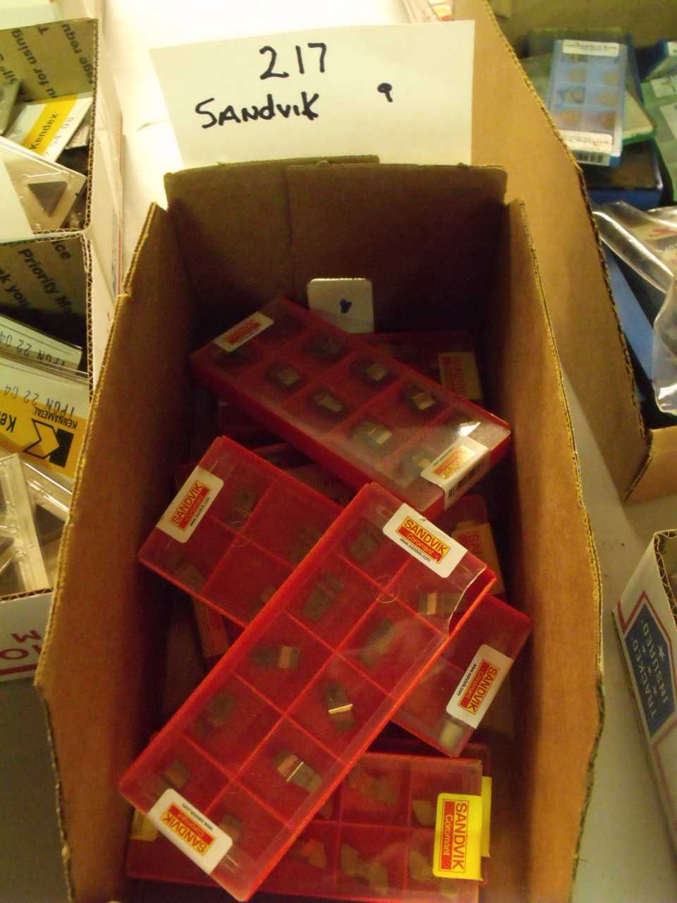 New Sandvik Carbide Inserts 9 Boxes - MACHINING ACCESSORIES & TOOLING
