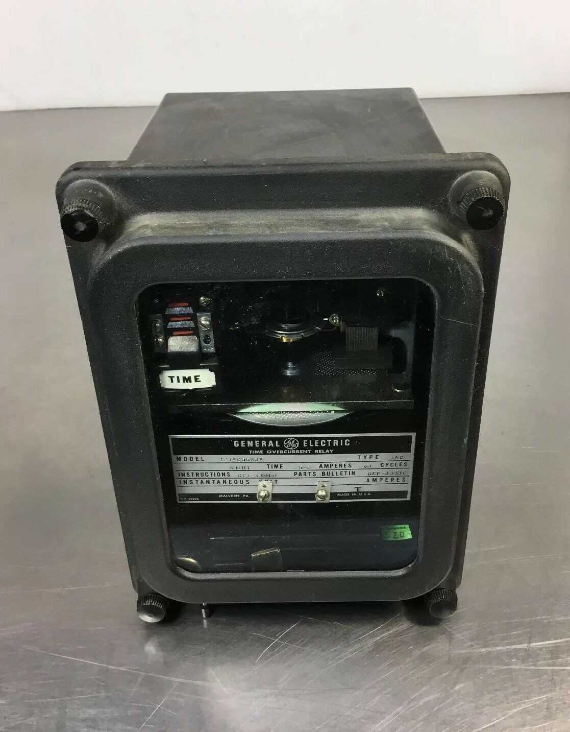 General Electric 12IAC55A3A Time Overcurrent Relay Type IAC 0.5-2 Amps - Used - Bench Tested - AUTOMATION & CONTROLS