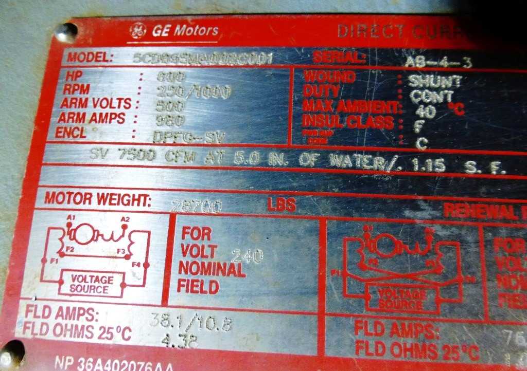 General Electric D-C Mill Motor Model 5CD685MA002C001 600 HP - POWER GENERATORS