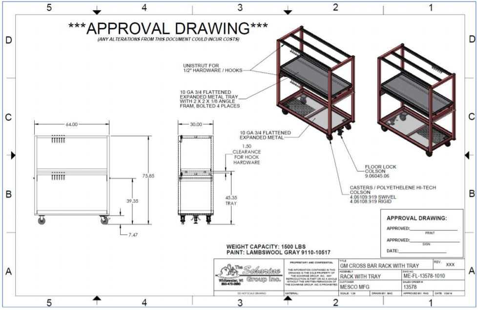 Lot of (7) Scharine Group Tool Carts (64"x30"x75.85") - no shelves - ROLLING CARTS