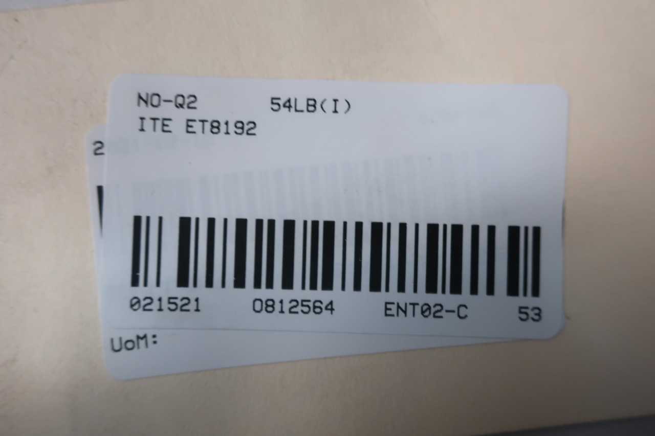 ITE ET8192 MOLDED CASE CIRCUIT BREAKER 3P 800A 600V-AC - CIRCUIT BREAKERS