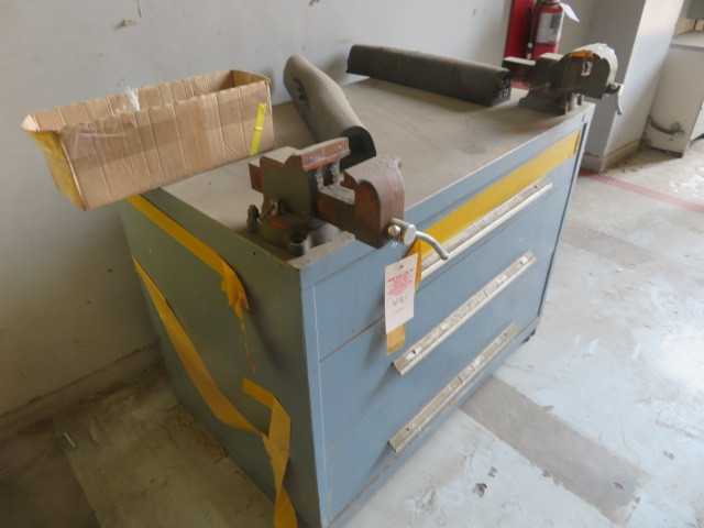 Cabinet with (2) Wilton Vices and Contents - MISCELLANEOUS