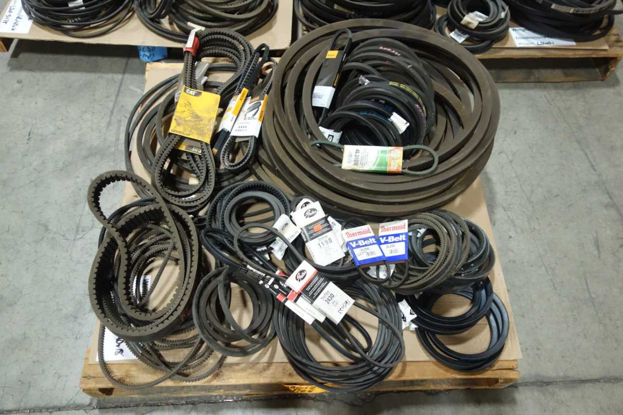 3 PALLETS OF ASSORTED V BELTS - BELTS