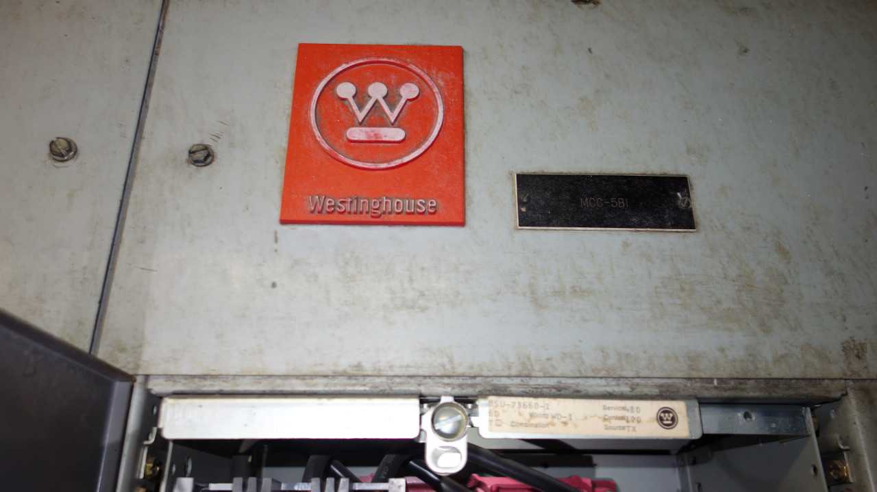 X6 VERTICAL SECTIONS OF WESTINGHOUSE MCC BUCKETS - MOTOR CONTROL CENTERS
