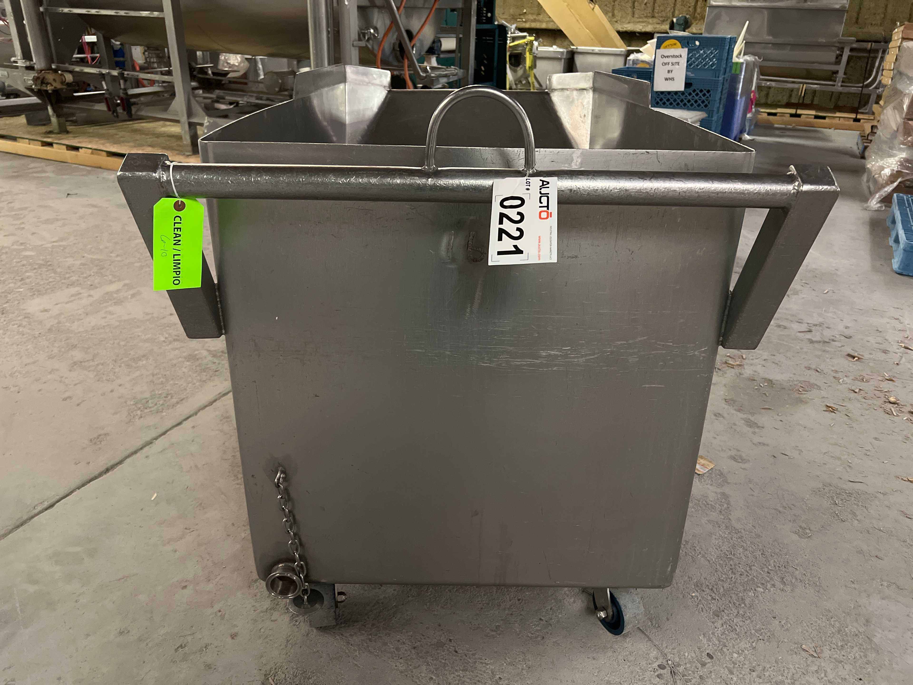 Stainless Steel Dump Cart Hopper