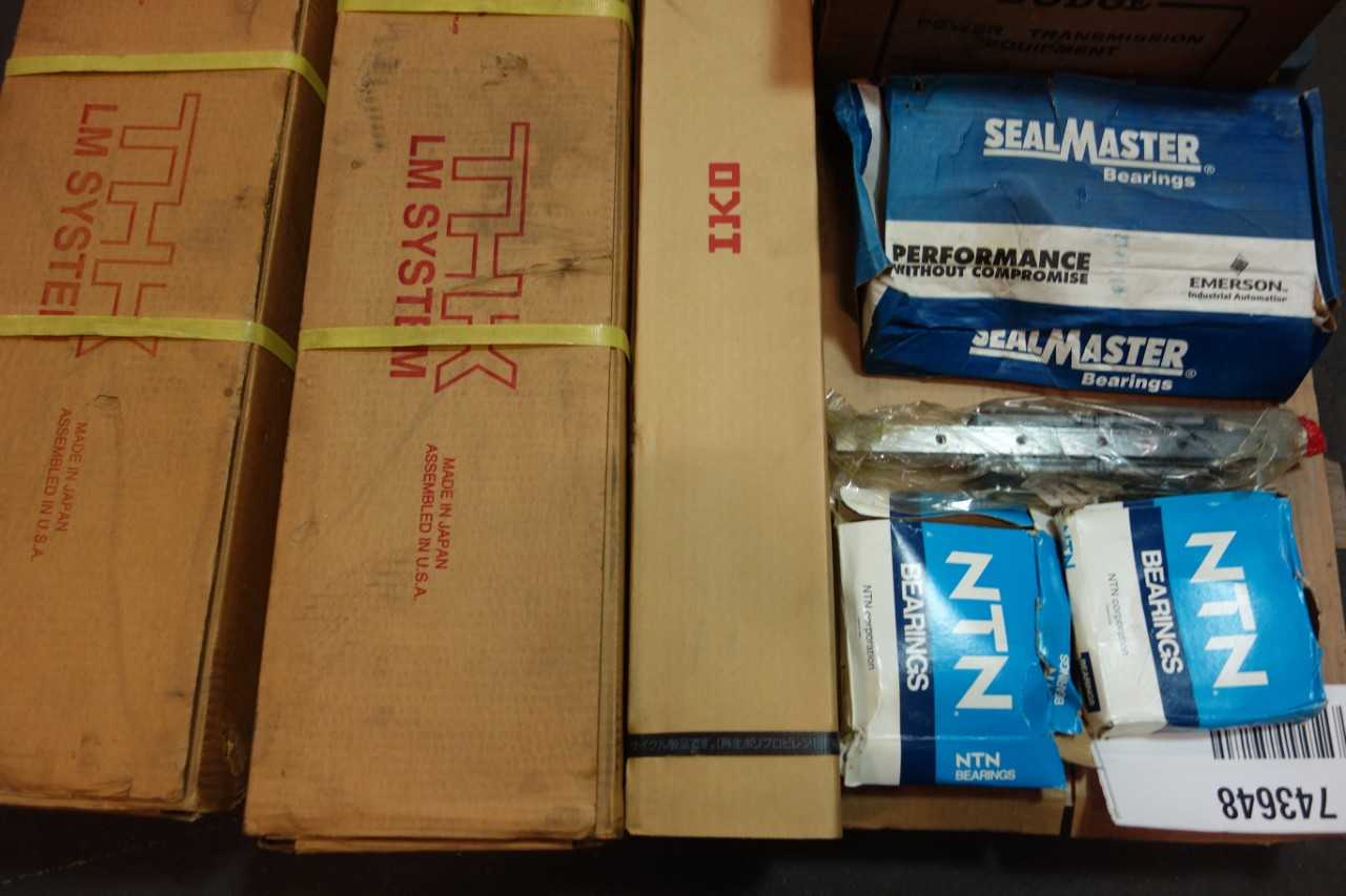 1 PALLET OF ASSORTED BEARINGS- NTN, THK, DODGE - BEARINGS