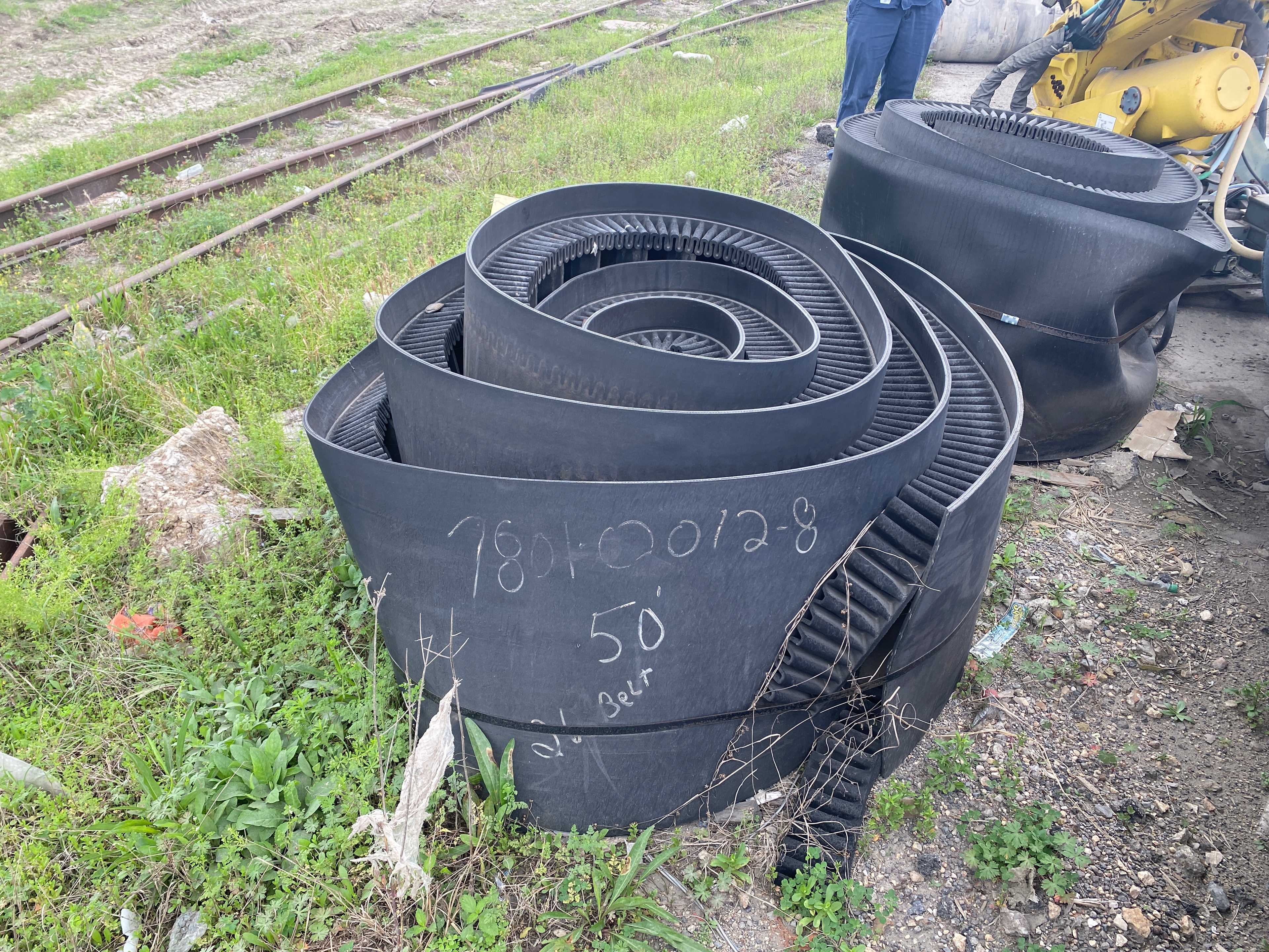 Lot of 2 50' long belts - MACHINING EQUIPMENT