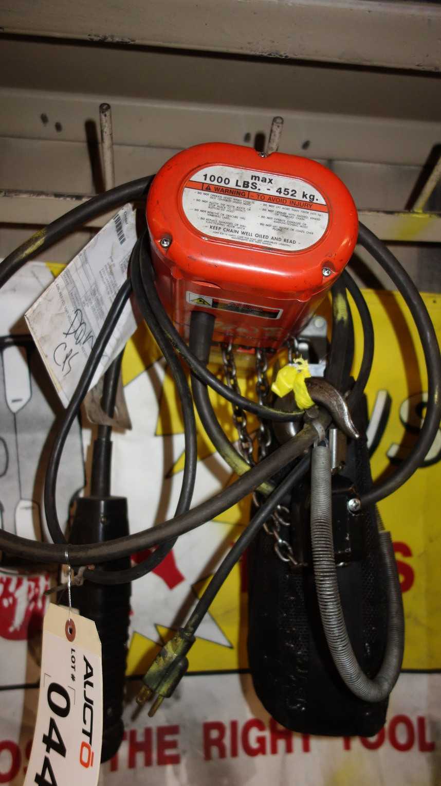 CM SHOPSTAR 1/2 TON ELECTRIC HOIST - LIFTING EQUIPMENT