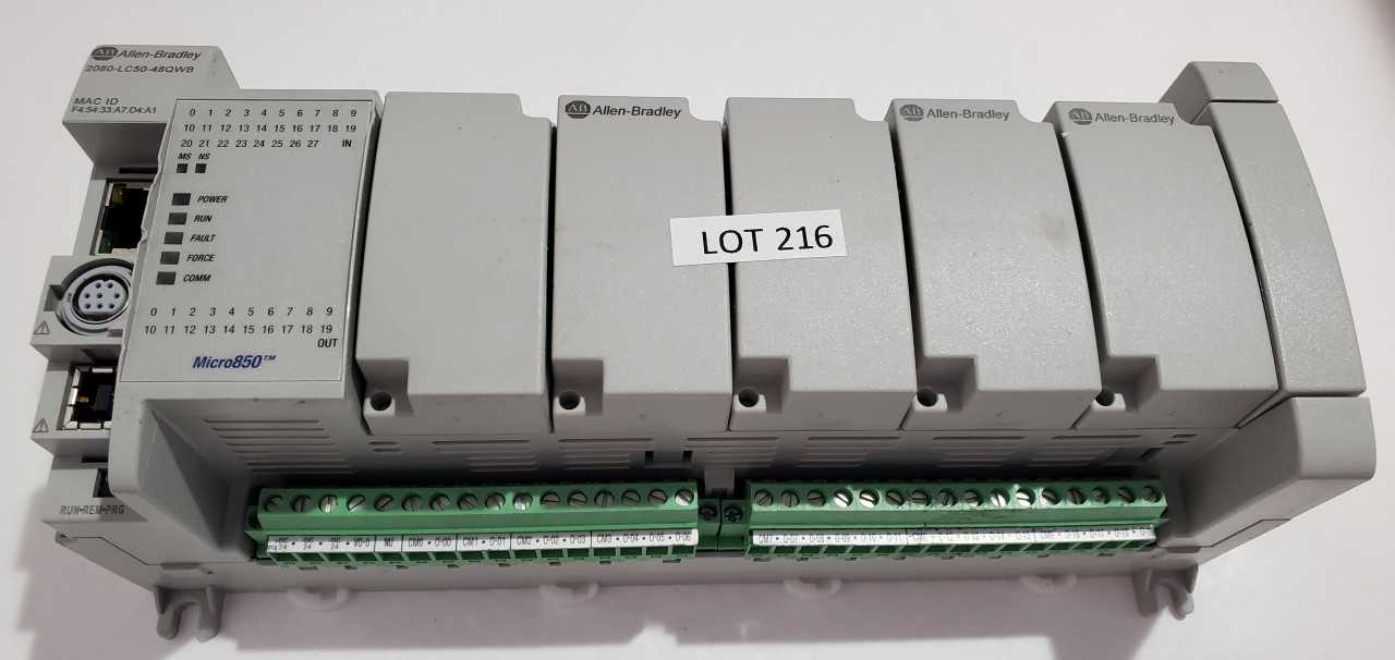Allen Bradley Micro 850  2080-LC50-48QWB PLC - AUTOMATION & CONTROLS