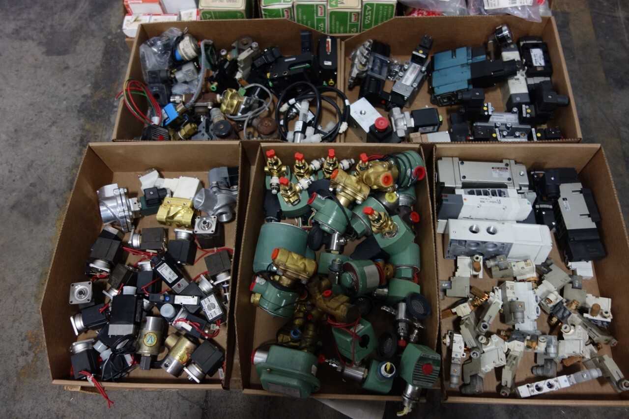 PALLET OF ASSORTED SOLENOID VALVES - SOLENOID VALVE