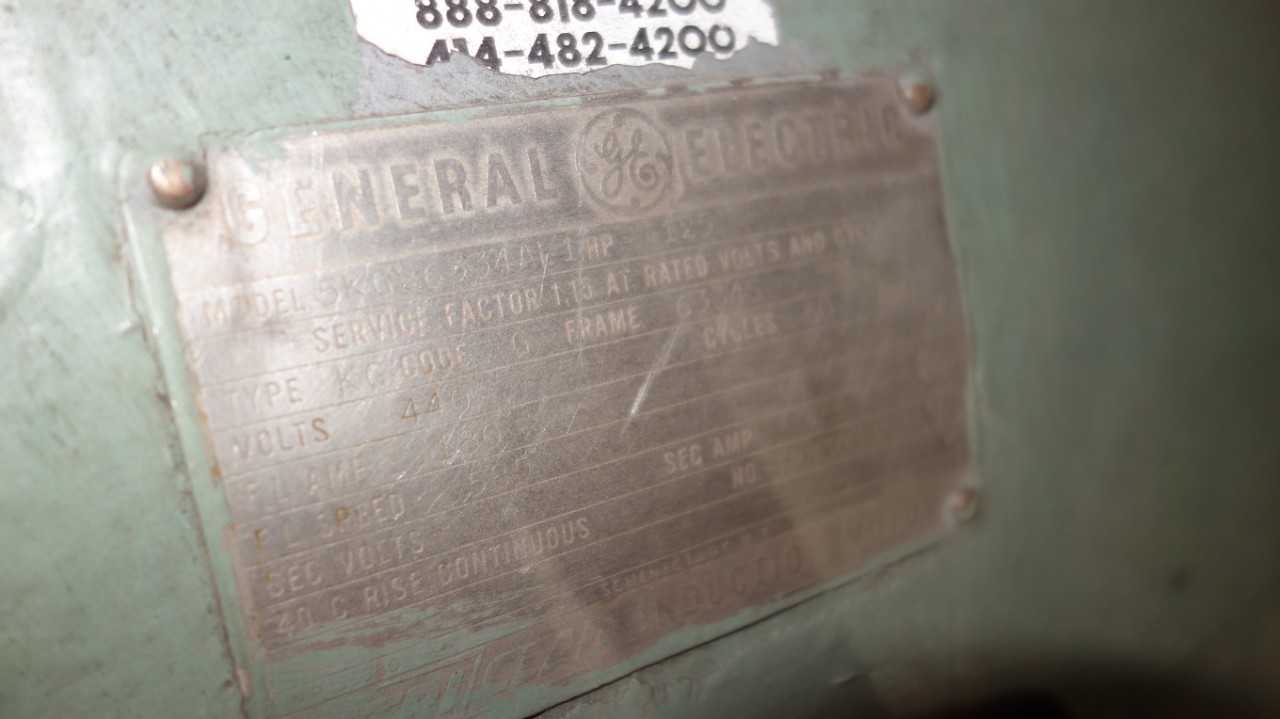GENERAL ELECTRIC 6334S 125HP 440V-AC AC MOTOR - ELECTRIC MOTORS