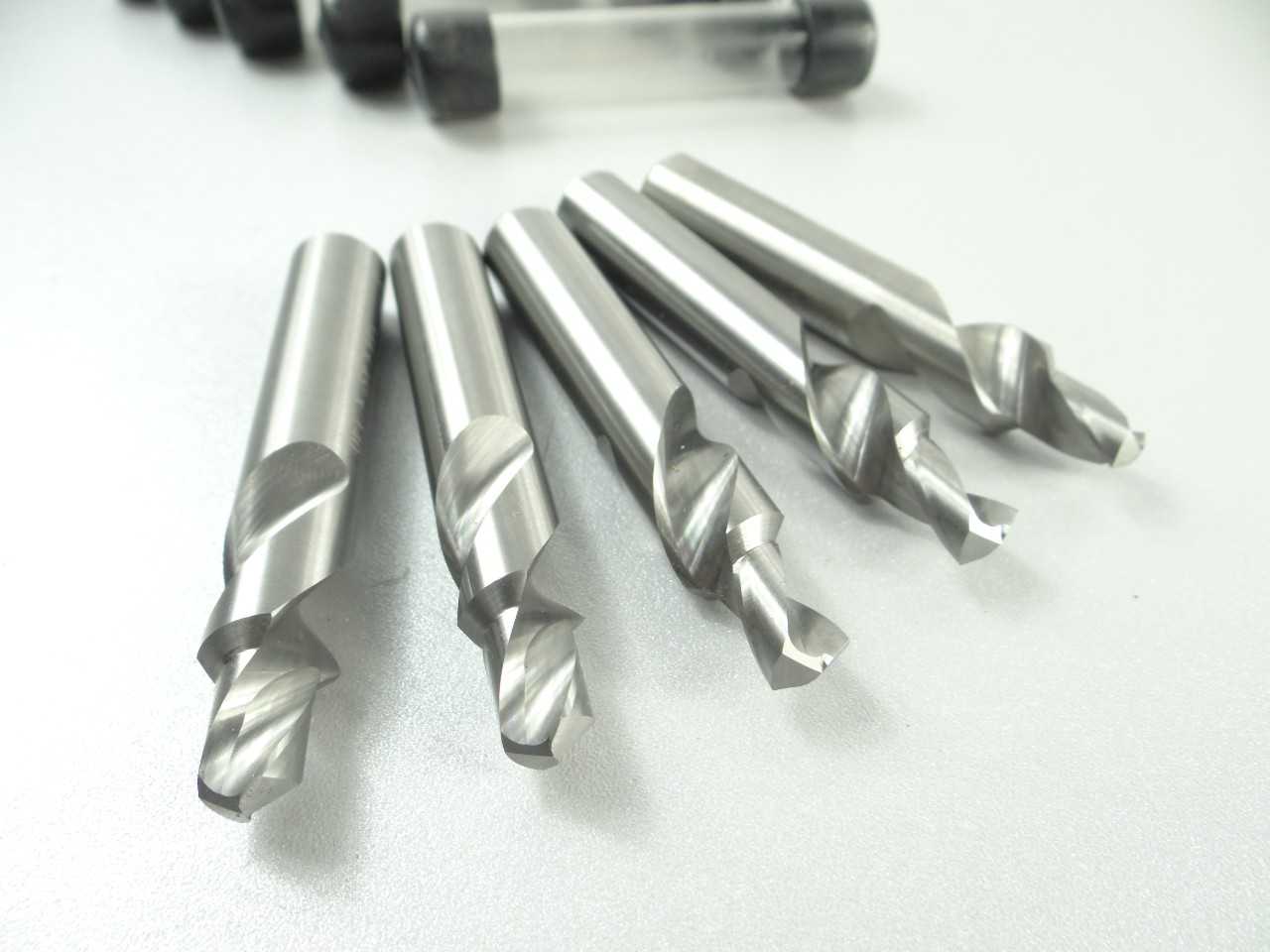 Lot of 5 NICE Solid Carbide Spotting Drills - MACHINING EQUIPMENT PARTS