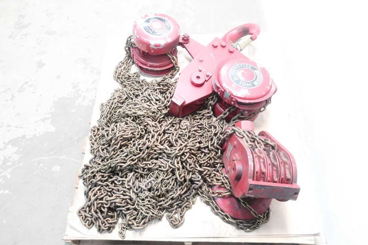 CHESTER HOIST ZEPHYR CHAIN 12TON MANUAL HOIST - LIFTING EQUIPMENT