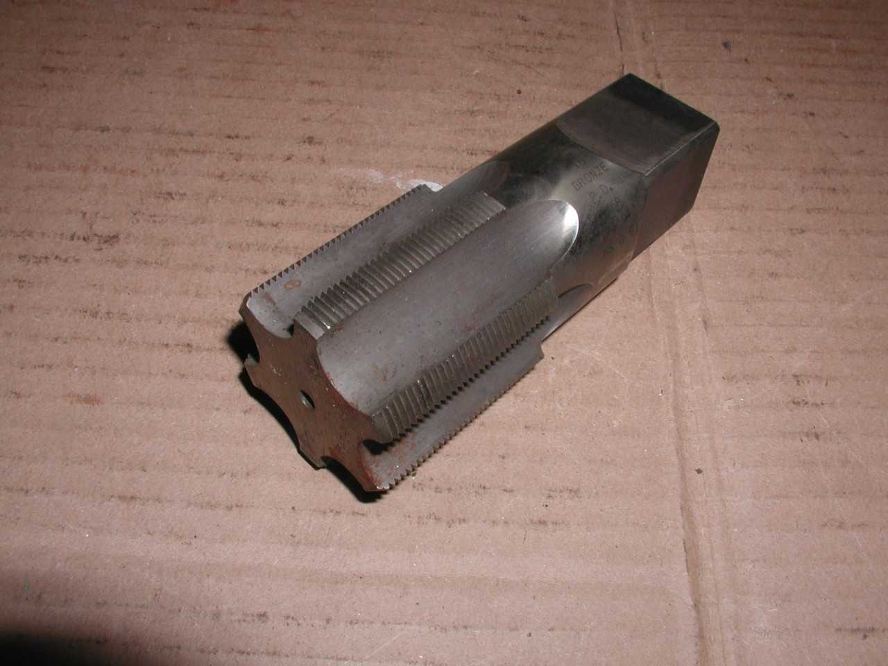 Wood & Spencer 1.906" -16 TPI Thread Hand Tap for Bronze 6-Flute, USA, Used Good - MACHINING ACCESSORIES & TOOLING