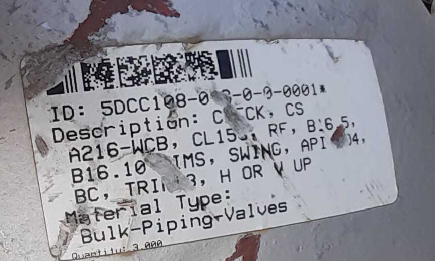 Lot of 2 Check Valves - CHECK VALVE
