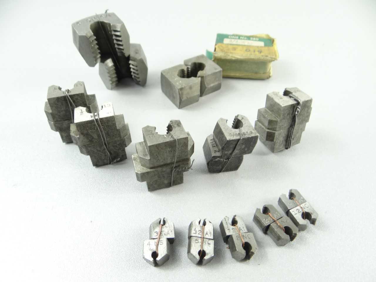 12 Pairs of Assorted Adjustable Threading Dies - MACHINING ACCESSORIES & TOOLING