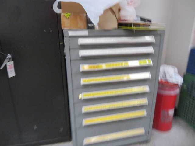 8 Drawer Tool Cabinet with contents - MISCELLANEOUS