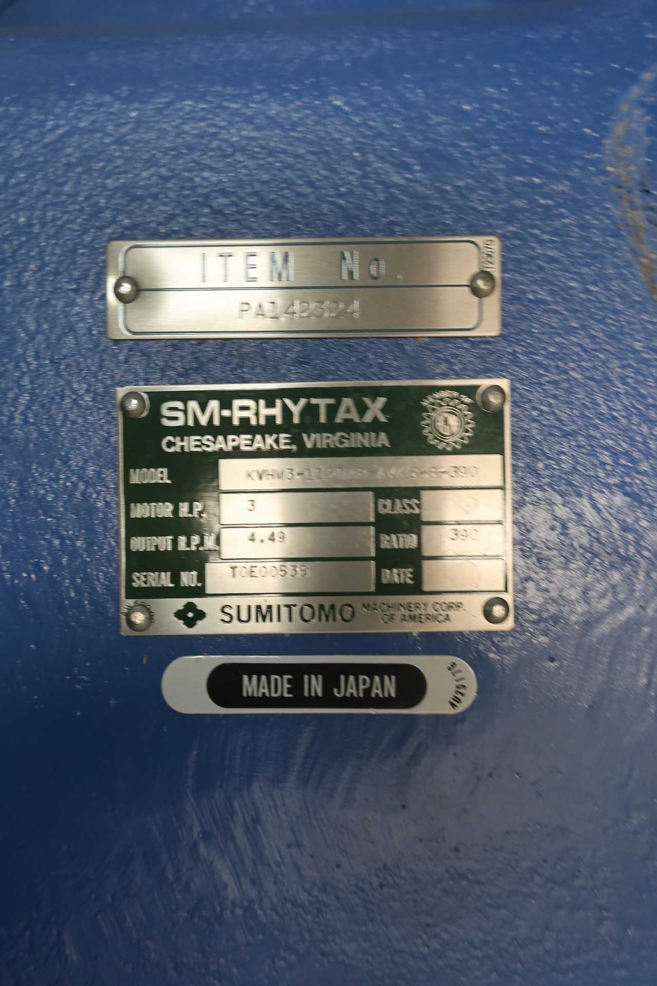 SUMITOMO KVHM3-112DAR-AVK5-B-390 GEARMOTOR - ELECTRIC MOTORS