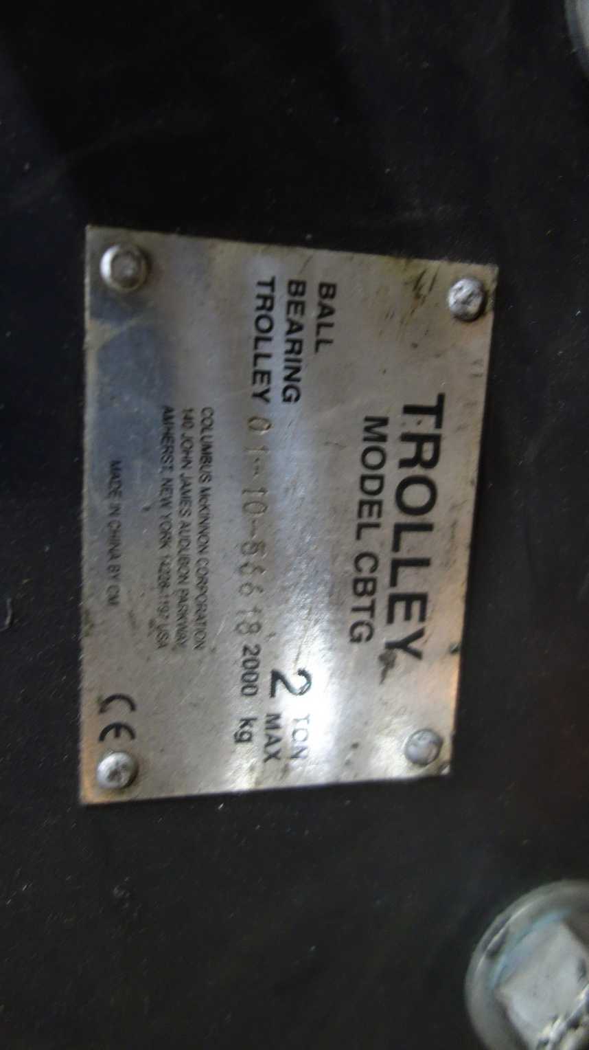 LOT OF 2 ASSORTED ELECTRIC HOISTS, CM LODESTART MODEL R 2 TON, HARRINGTON ER2A-4ASY2563 1/4TON - LIFTING EQUIPMENT