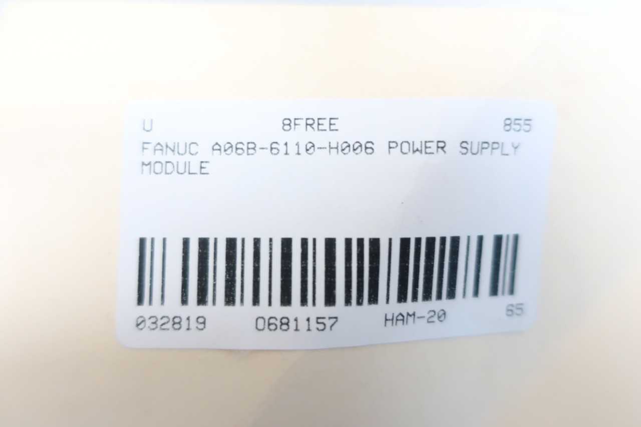 FANUC A06B-6110-H006 AIPS 5.5 SERVO POWER SUPPLY MODULE - AUTOMATION & CONTROLS