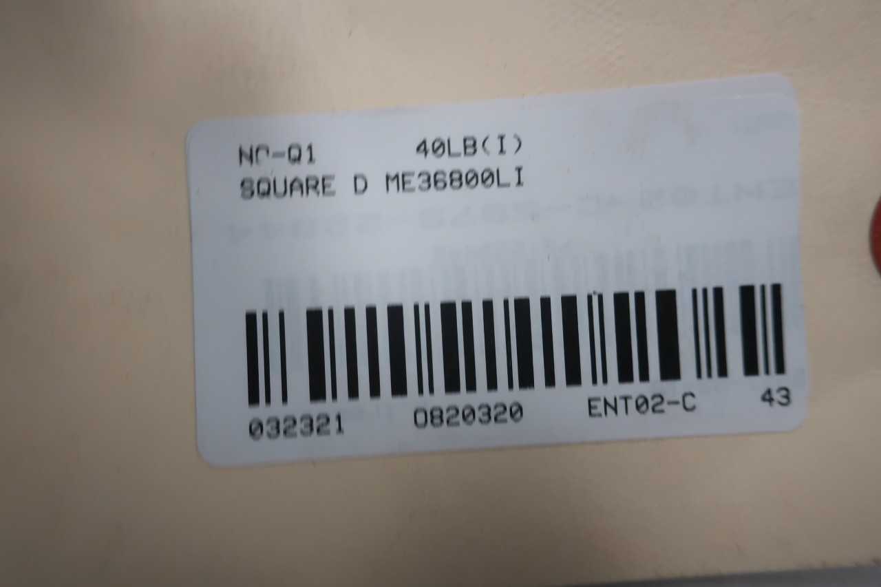 SQUARE D ME36800LI 3P 800A AMP 600V-AC MOLDED CASE CIRCUIT BREAKER - CIRCUIT BREAKERS