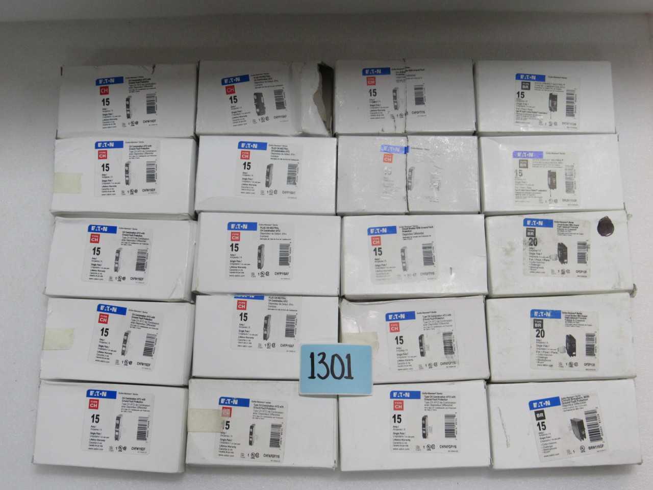 LOT OF EATON RESIDENTAL BREAKERS - MISCELLANEOUS
