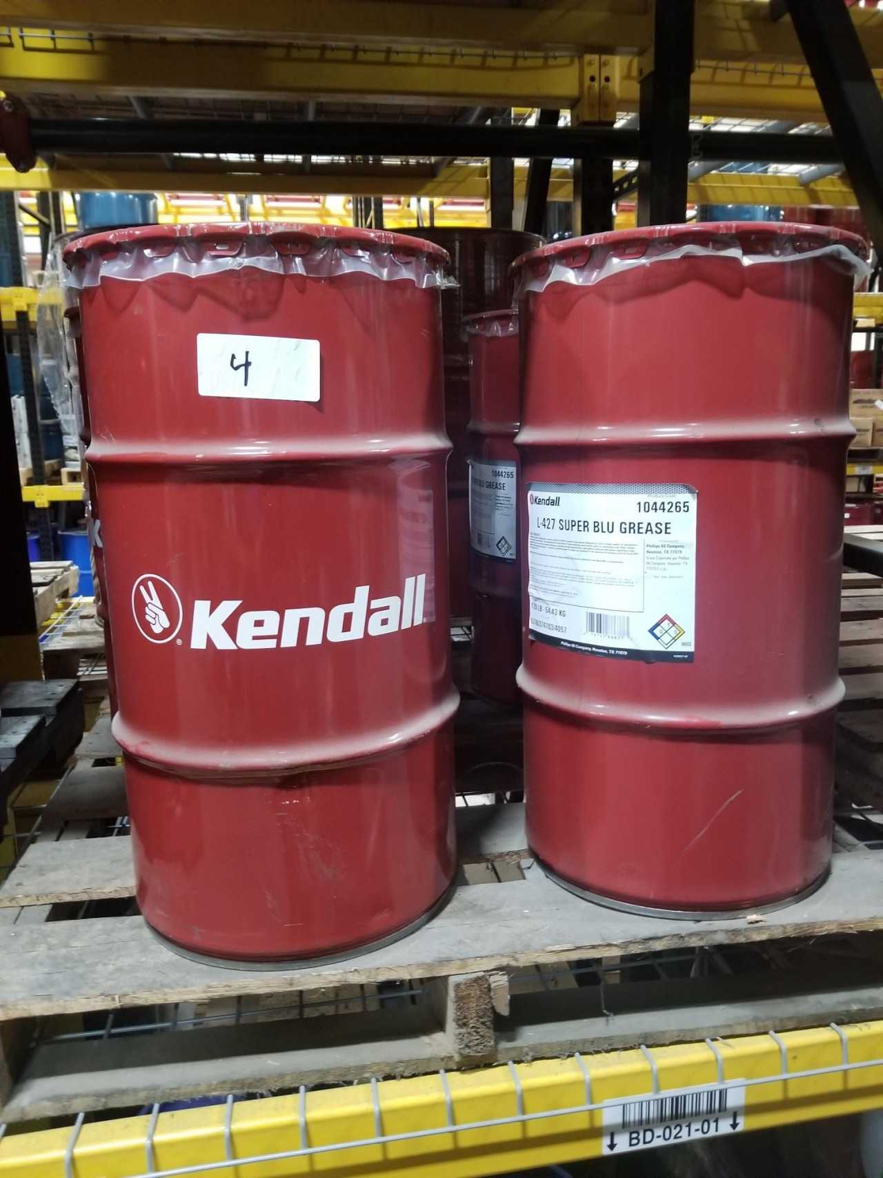 Lot of 4 Kegs - KENDALL L427 SUPER BLU GREASE 120LB ea (480 lbs total) - MISCELLANEOUS