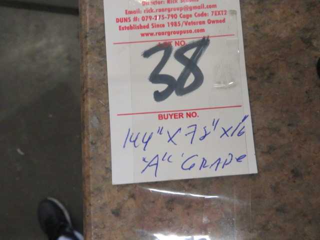 Starrett Grade "A"  144" X 72" X 16" Surface Plate - MISCELLANEOUS