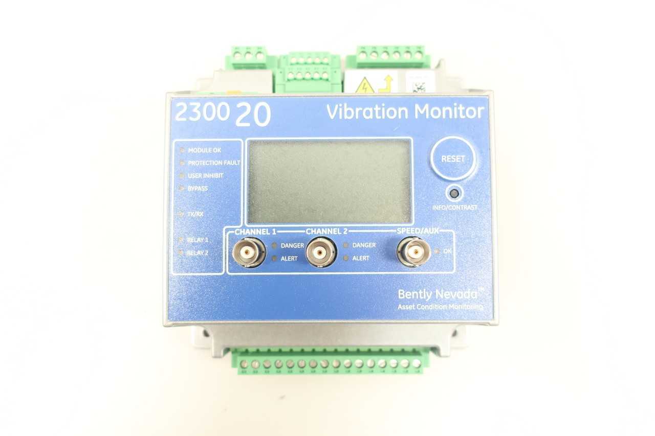 BENTLY NEVADA 2300/20-02 VIBRATION MONITOR 18-36V-DC 7.5W - AUTOMATION & CONTROLS