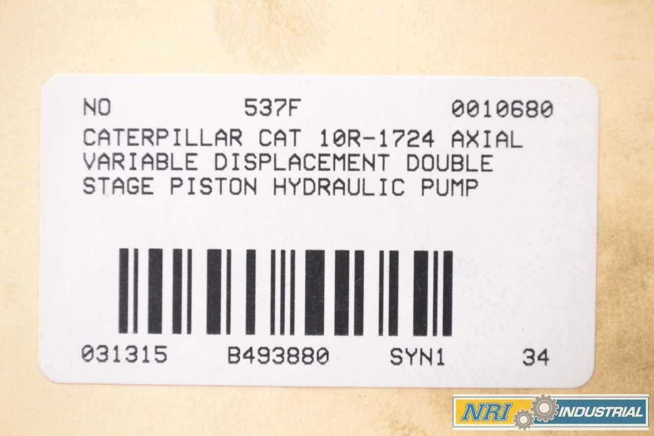 NEW CATERPILLAR CAT 10R-1724 HYDRAULIC PISTON PUMP - PUMPS