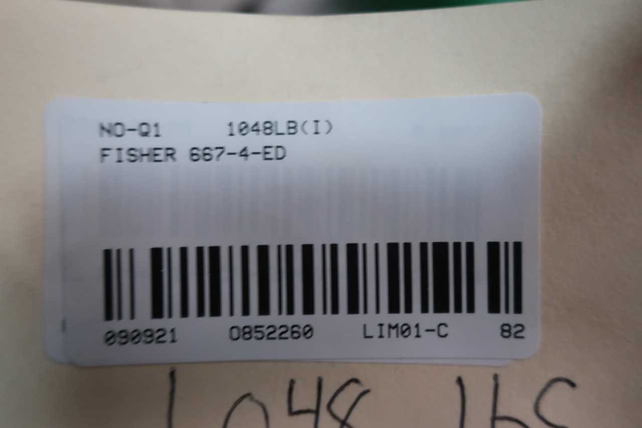 FISHER TYPE ED SIZE 70I TYPE 667-4 DVC6200 8IN CONTROL VALVE - CONTROL VALVE