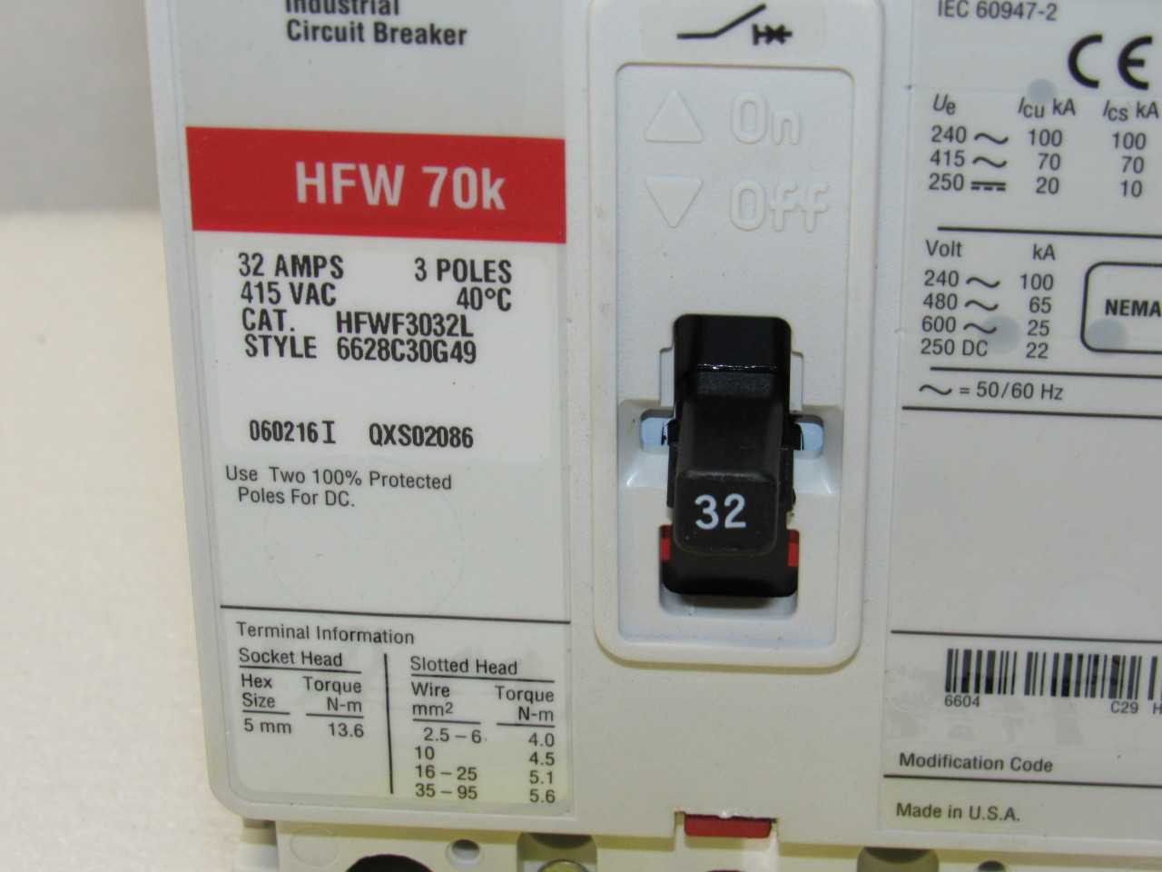 Eaton Circuit breaker - CIRCUIT BREAKERS