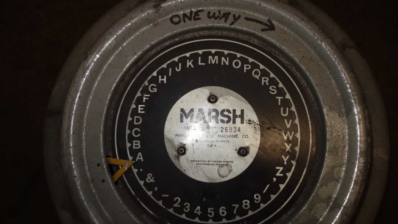 MARSH R1" 26934 STENCIL MAKER - ELECTRIC POWER TOOLS