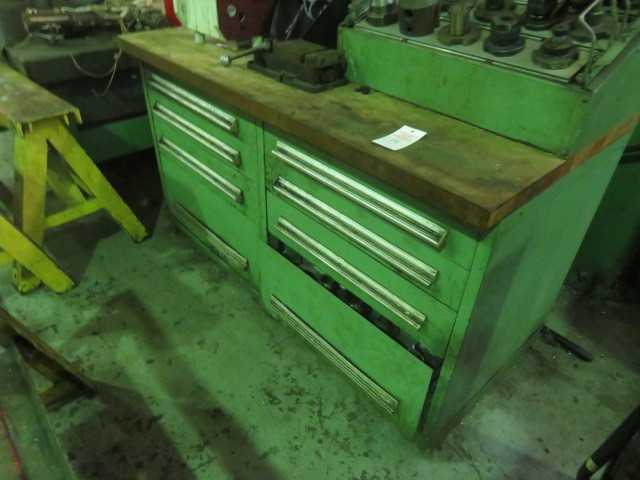 (8) Drawer Stanley Cabinet with contents in picture except for white mold - MISCELLANEOUS