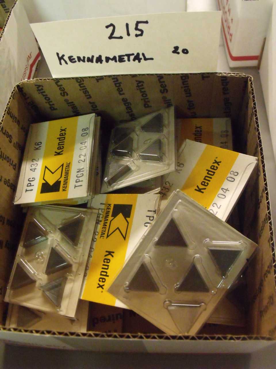 New Kennametal Carbide Inserts 20 Boxes - MACHINING ACCESSORIES & TOOLING